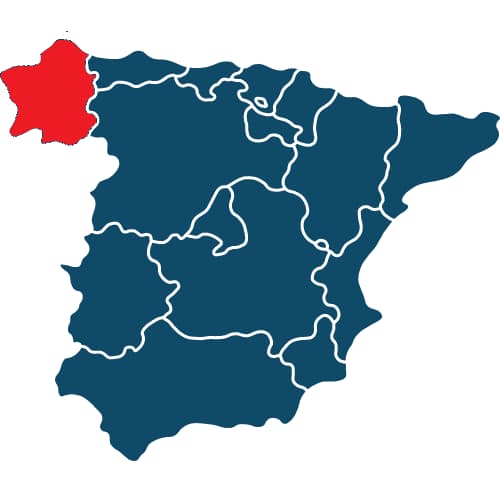 Mapa en Galicia