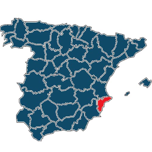 Mapa Alicante