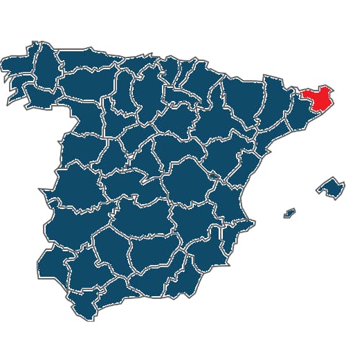 Mapa Girona