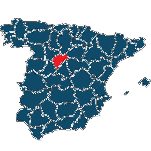 Mapa Segovia